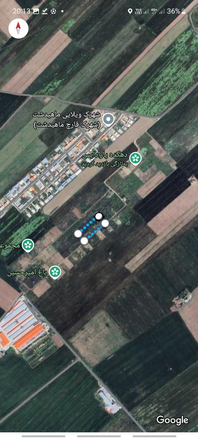 زمین ۱۰۰۰ متری مناسب باغ در شهرک ماهیدشت|فروش دفتر صنعتی، کشاورزی، تجاری|کرمانشاه, |دیوار