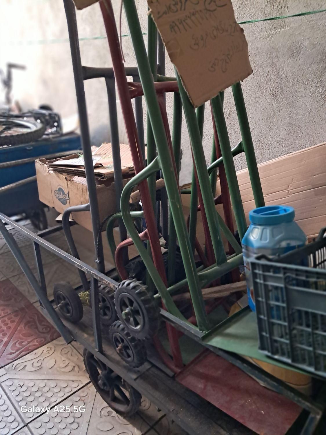 گاری دوچرخ یاچرخ دستی آکبند وگوشی سامسونگ ساده|حراج|تبریز, |دیوار