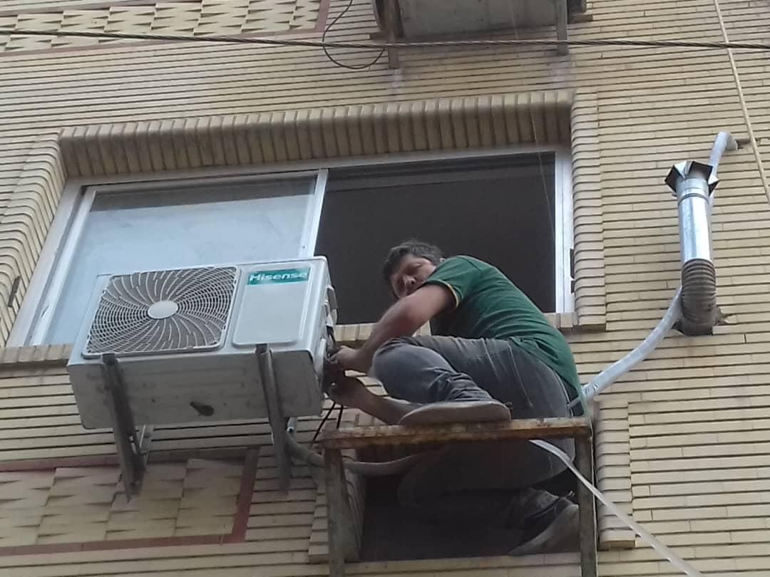 نصب کولر اسپیلت،ایستاده،پنجره ای|خدمات پیشه و مهارت|رشت, بلوار گیلان|دیوار