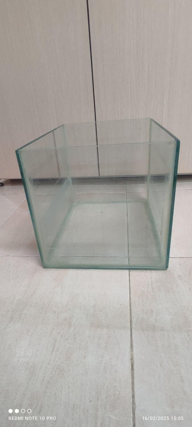 شیشه آکواریوم ۲۵ لیتری|ماهی|سنندج, |دیوار