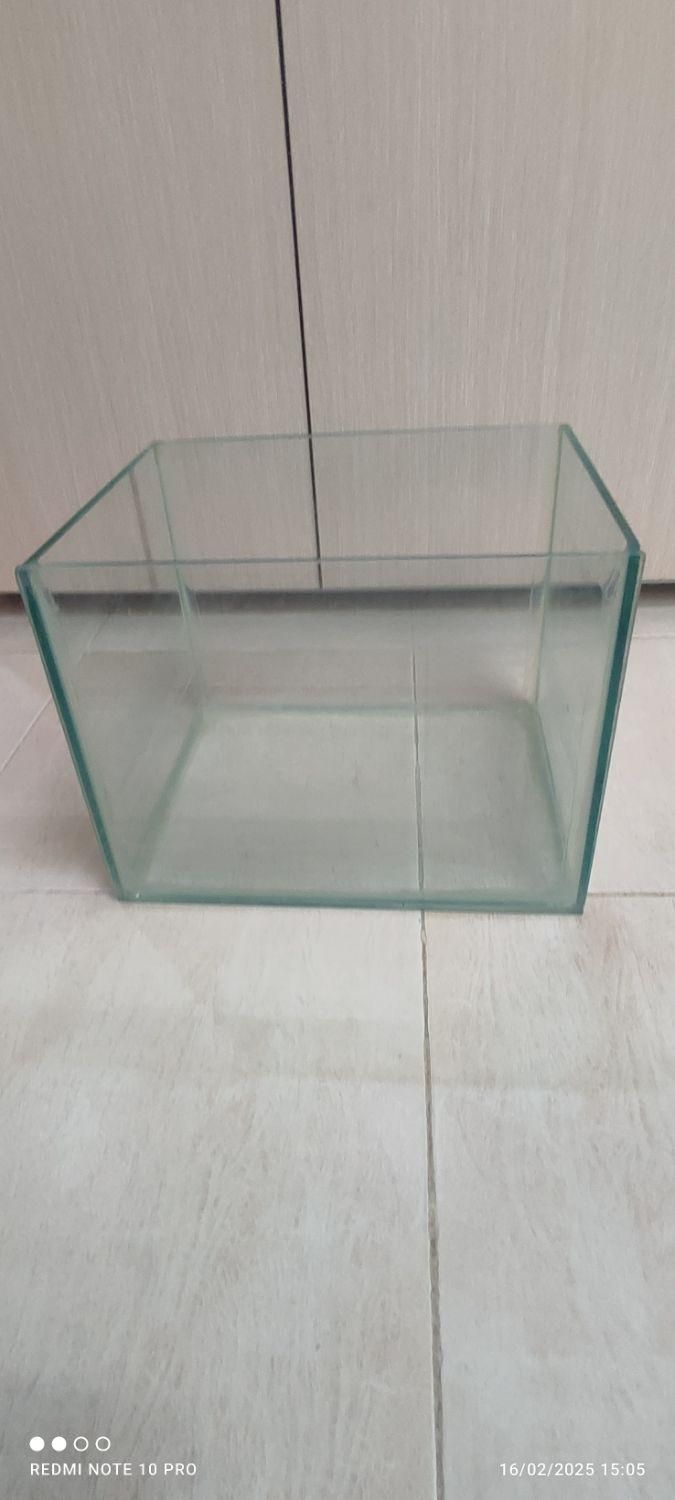 شیشه آکواریوم ۲۵ لیتری|ماهی|سنندج, |دیوار