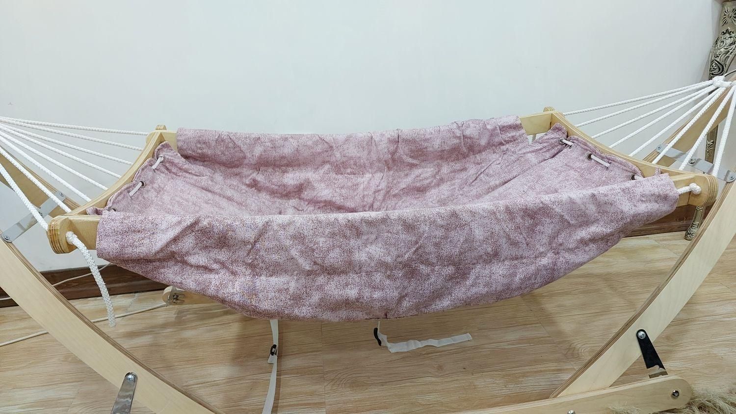 گهواره ننو چوبی رویا تاب|تخت و صندلی بچه|اسلامشهر, مطهری|دیوار