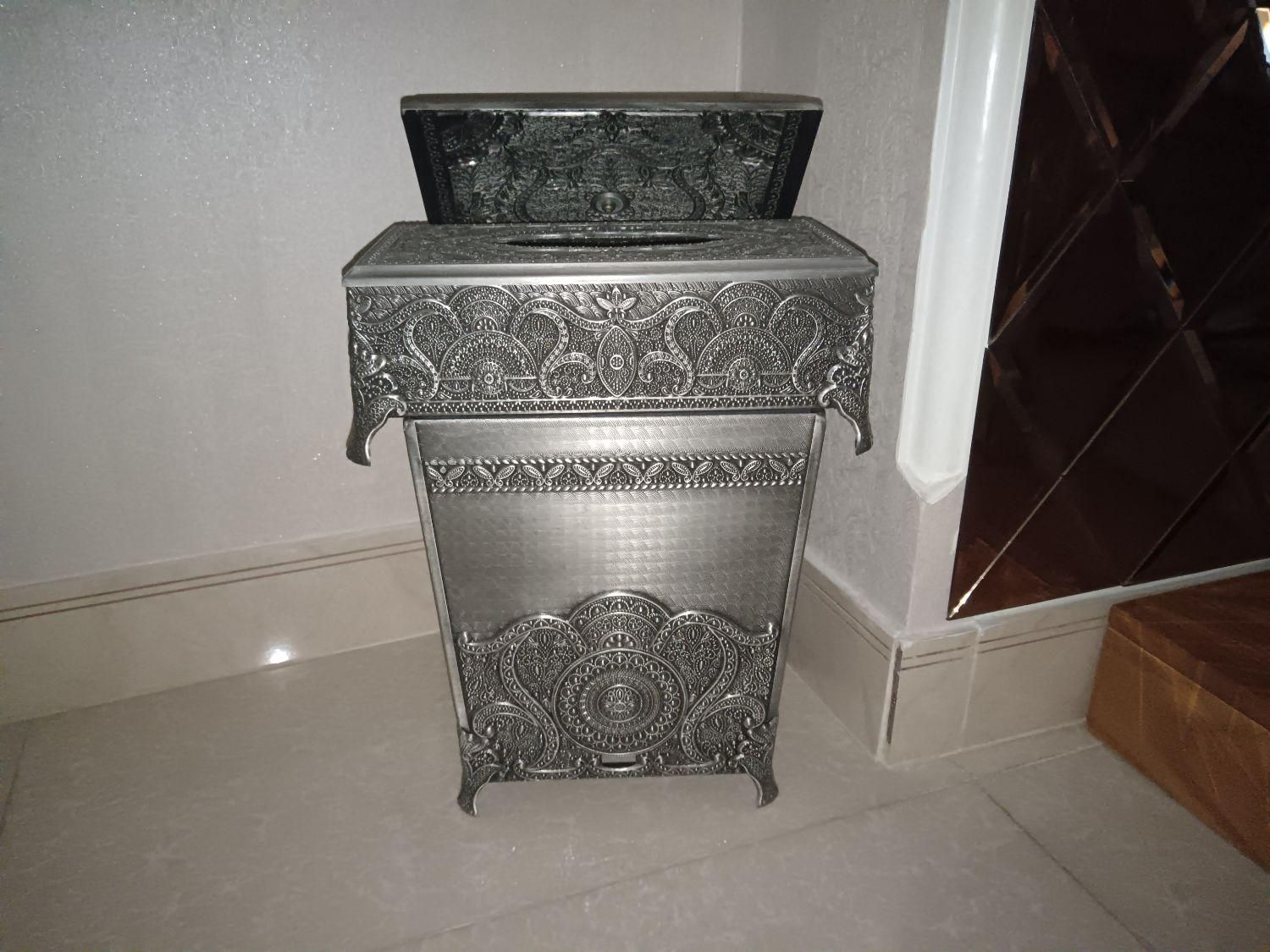 جای دستمال کاغذی و سطل آشغال|صنایع دستی و سایر لوازم تزئینی|تهران, شهرک شریعتی|دیوار