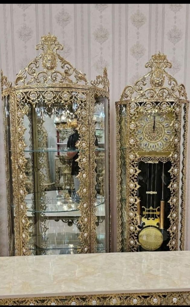 ست بوفه بلند برنز برنزی|بوفه، ویترین، کنسول|کرج, حصارک بالا|دیوار