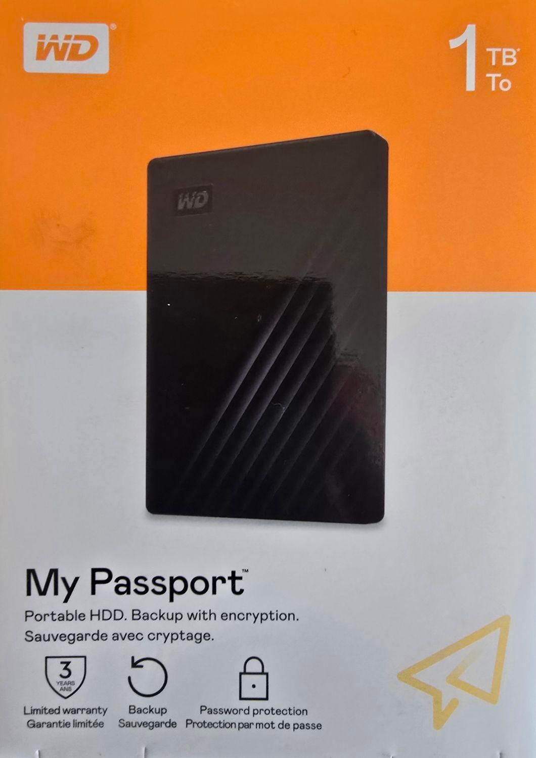 هارداکسترنال وسترن دیجیتال My Passport یک ترابایت|قطعات و لوازم جانبی رایانه|تهران, فاطمی|دیوار