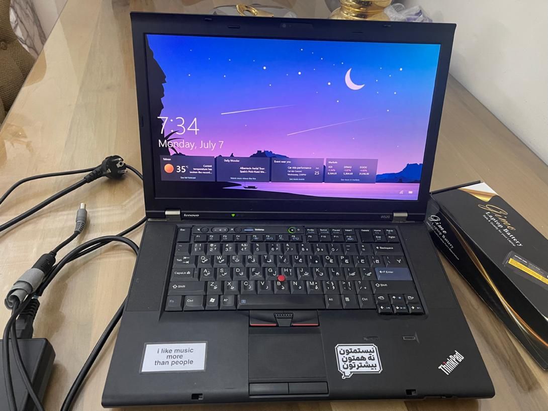 لپ تاپ lenovo مدل w520|رایانه همراه|تهران, سهروردی|دیوار