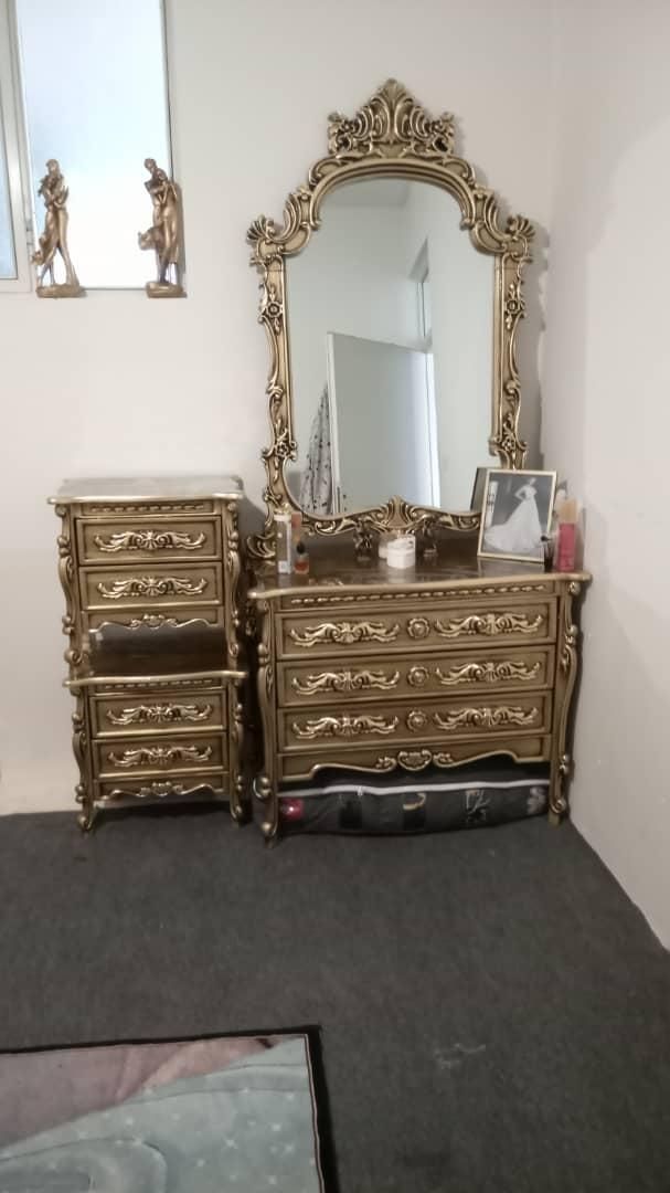 میز آرایشی سه کشو با دوعدد پاتختی|مبلمان خانگی و میز عسلی|مراغه, |دیوار