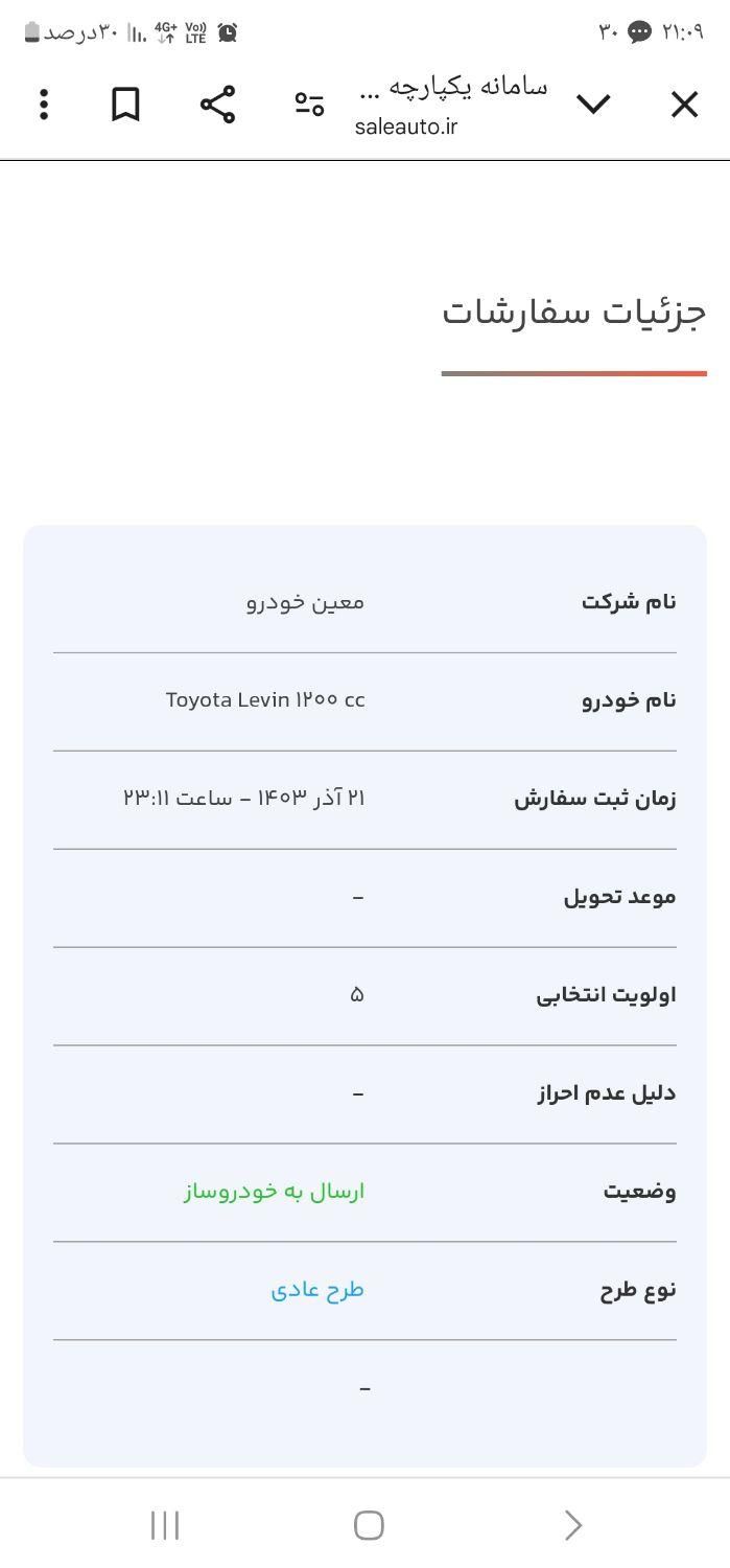 تویوتا لوین توربو 1200 سی سی، مدل ۲۰۲۴|خودرو سواری و وانت|تهران, جنت‌آباد شمالی|دیوار