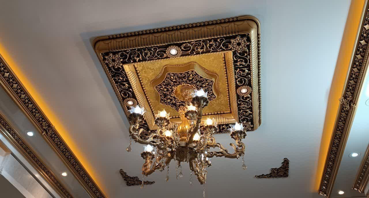 دور لوستری .آذین سقف.گل سقفی.جایگزین. کناف|خدمات پیشه و مهارت|خمینی‌شهر, |دیوار