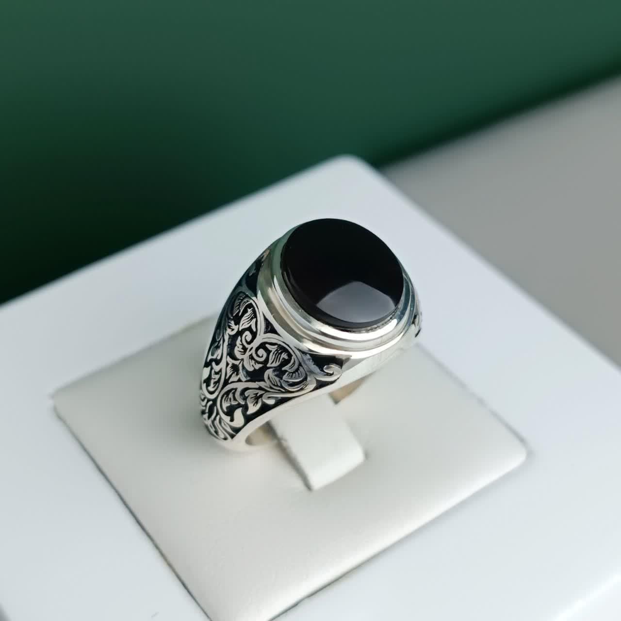 انگشتر عقیق جزع یمنی|جواهرات|قم, سالاریه|دیوار