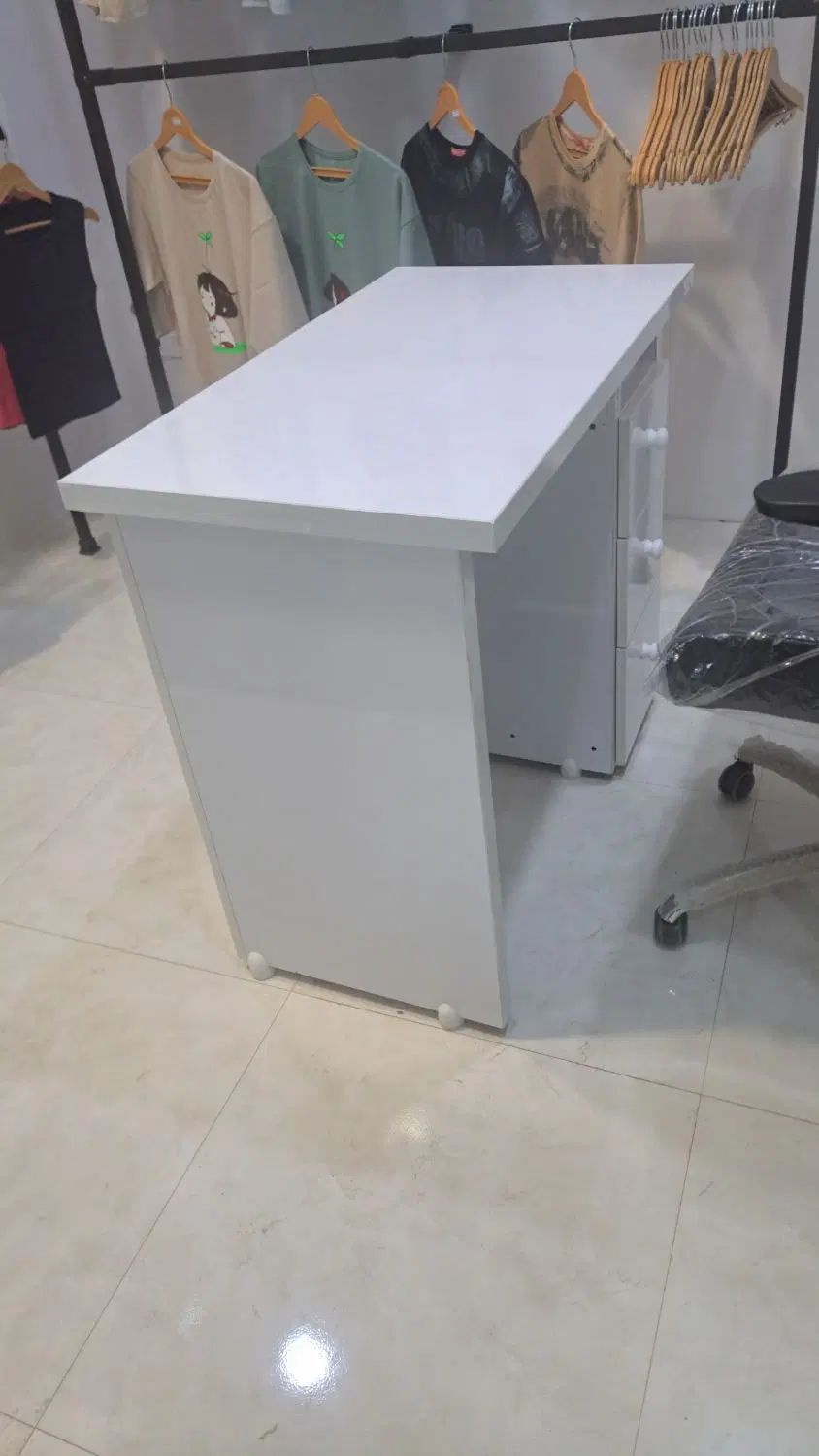 میز mdf مناسب برای مطالعه مغازه  اداره دارای ۳ کشو|میز تحریر و کامپیوتر|ایلام, |دیوار