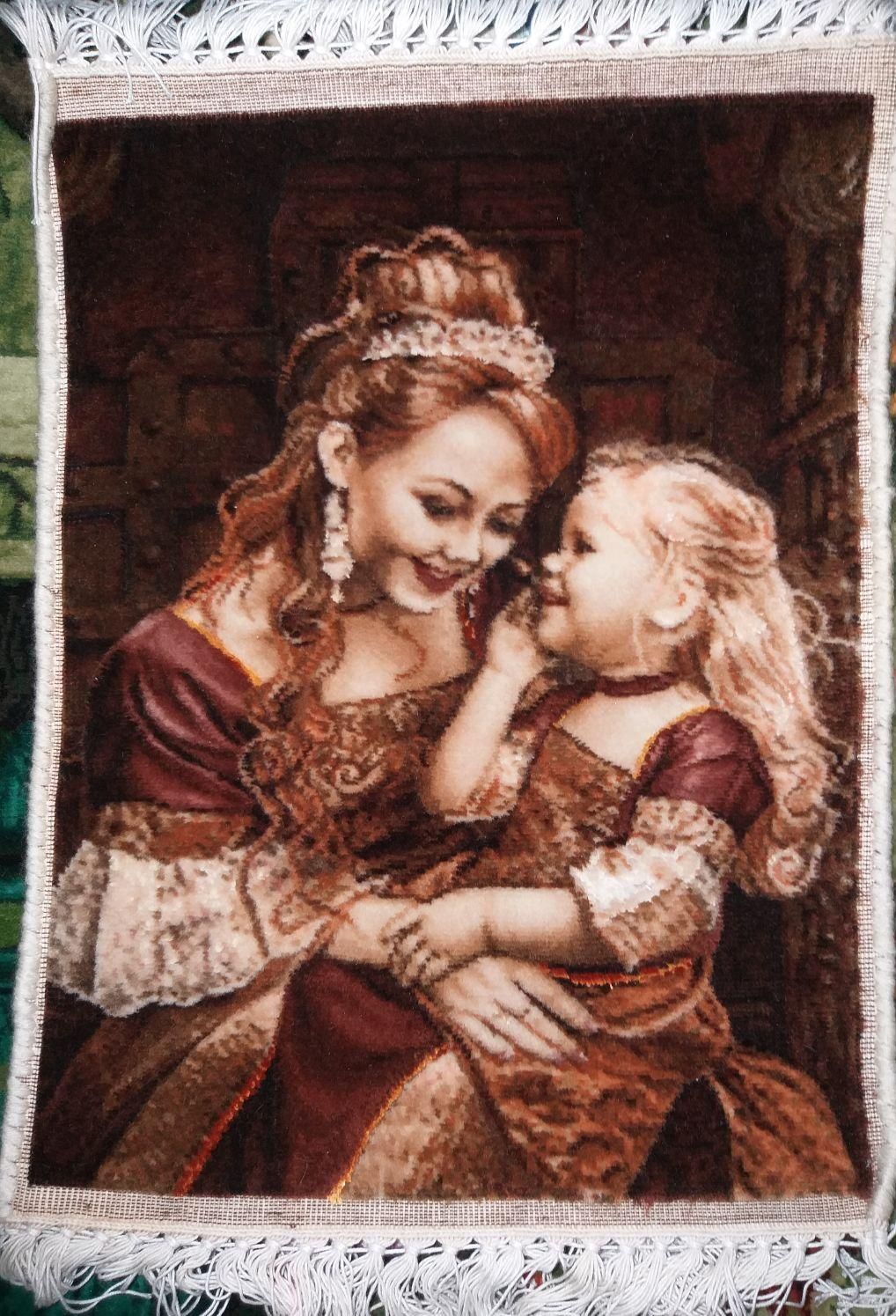 تابلوفرش دستبافت راز جودی مادر و کودک|تابلو فرش|گالیکش, |دیوار