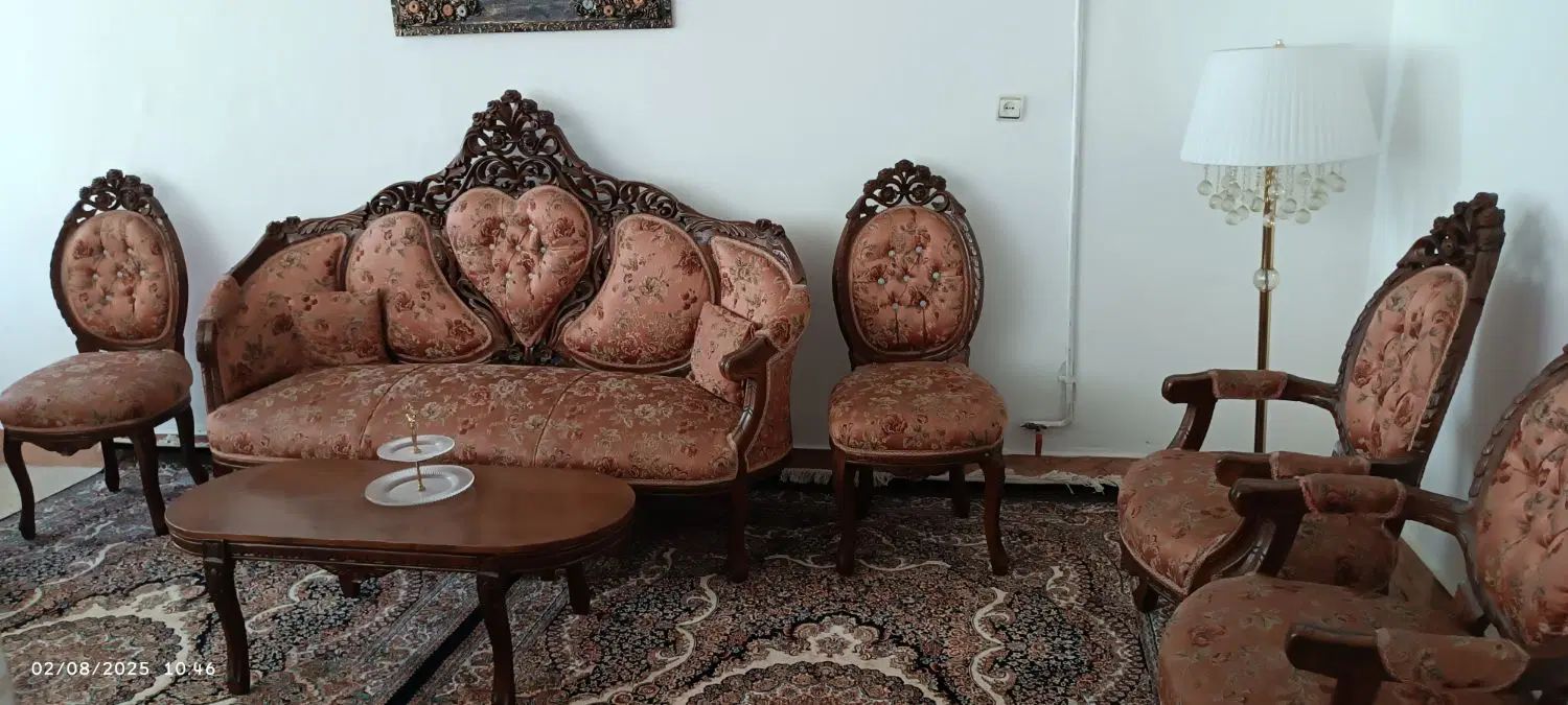 مبلمان سلطنتی با چوب گردو|مبلمان خانگی و میز عسلی|تهران, هفت حوض|دیوار
