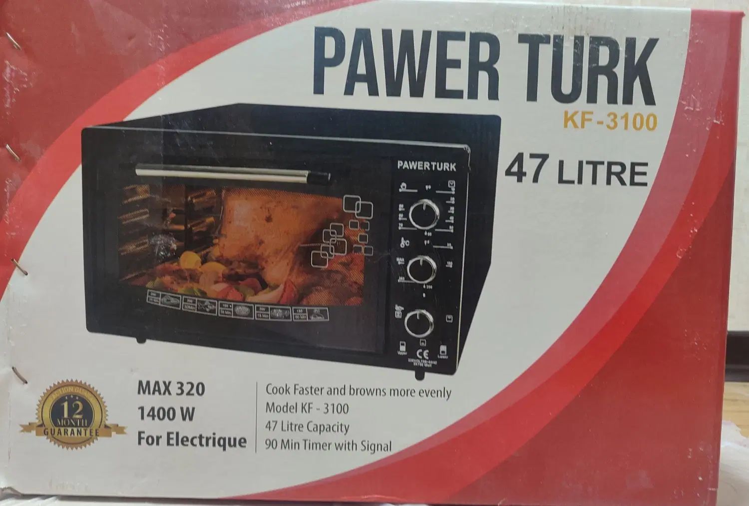 آون توستر PAWER TRURK|اجاق گاز و لوازم برقی پخت‌وپز|اصفهان, کوی امیریه|دیوار