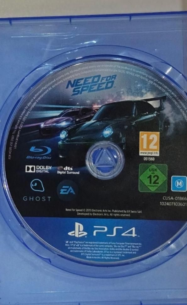 دیسک ps4 انچارتد نید فور اسپید|کنسول، بازی ویدئویی و آنلاین|تهران, گرگان|دیوار