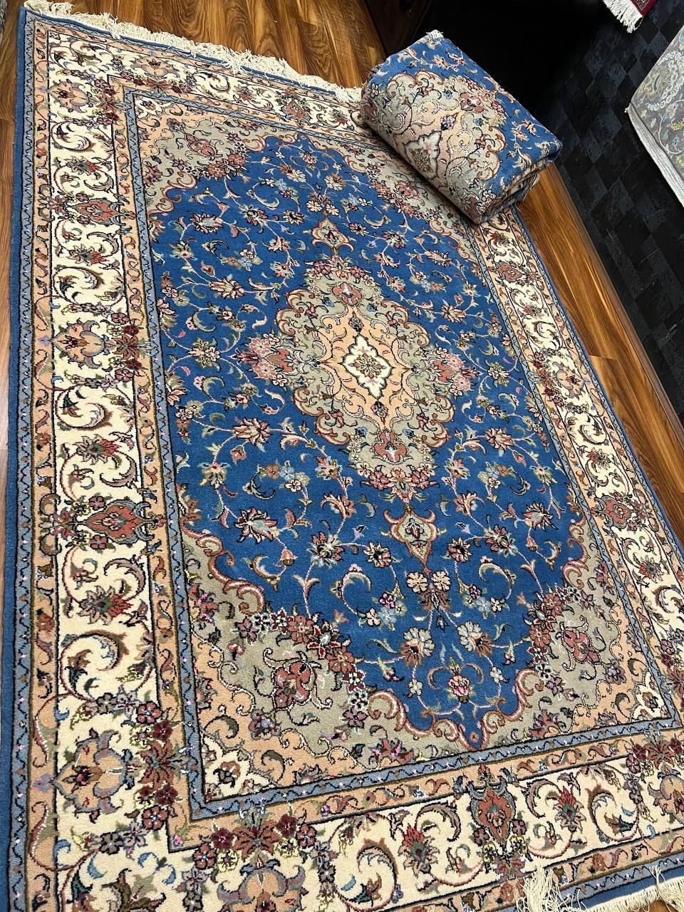 یک جفت قالی شش متری زمینه آبی نو استاد بافت|فرش|تهران, بازار|دیوار