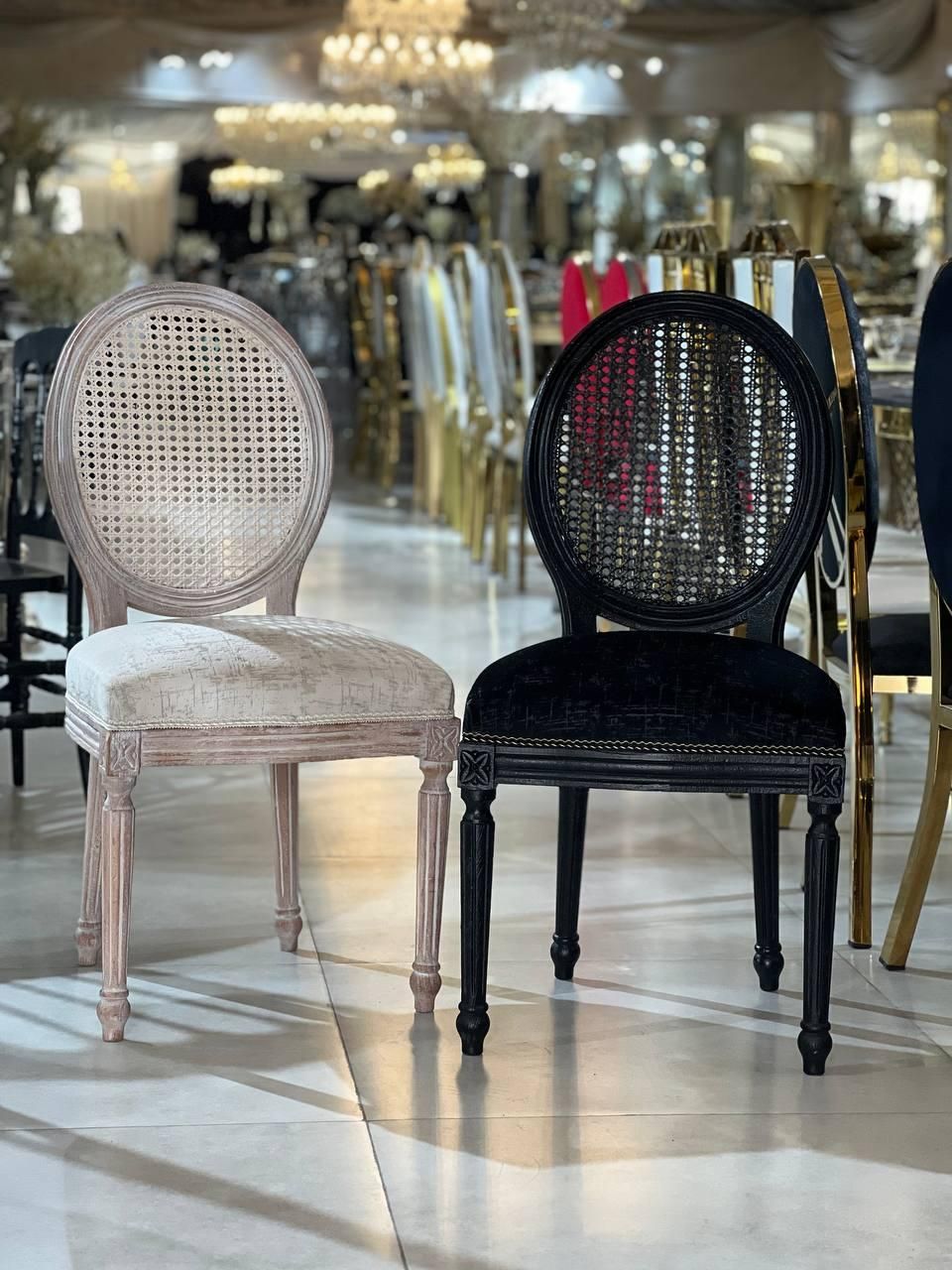 صندلی رستیک مبله حصیری تالار تشریفات باغ|صندلی و نیمکت|لوندویل, |دیوار