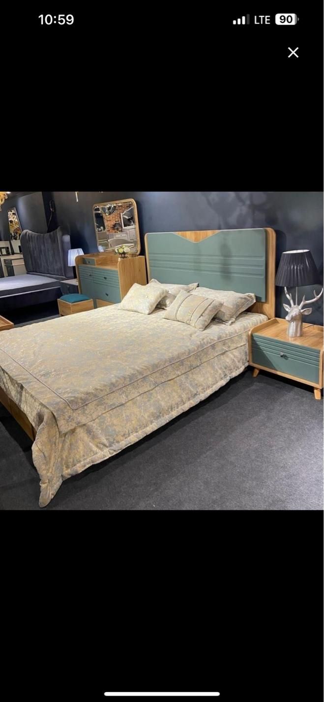 سرویس خواب دونفره سبز|تخت و سرویس خواب|تبریز, |دیوار