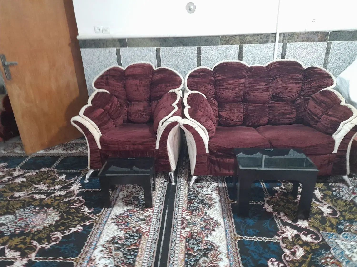 یک دست مبل ۷ نفره|مبلمان خانگی و میز عسلی|کرمانشاه, |دیوار