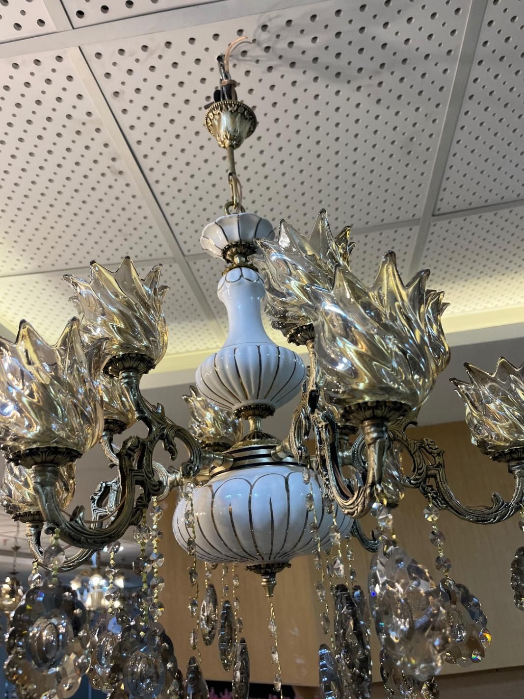 لوستر ۶شاخه ۱۲شعله اقساط شش ماهه|لوستر و چراغ آویز|سراب, |دیوار