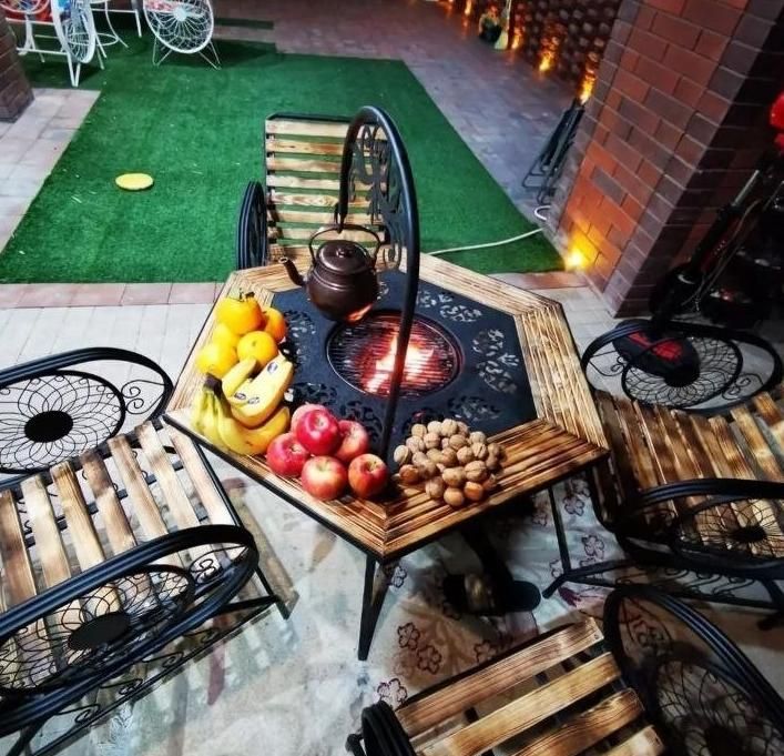 صندلی باغی /میز آتشدان شش ضلعی 1متری|بخاری، هیتر، شومینه|تهران, آبشار|دیوار