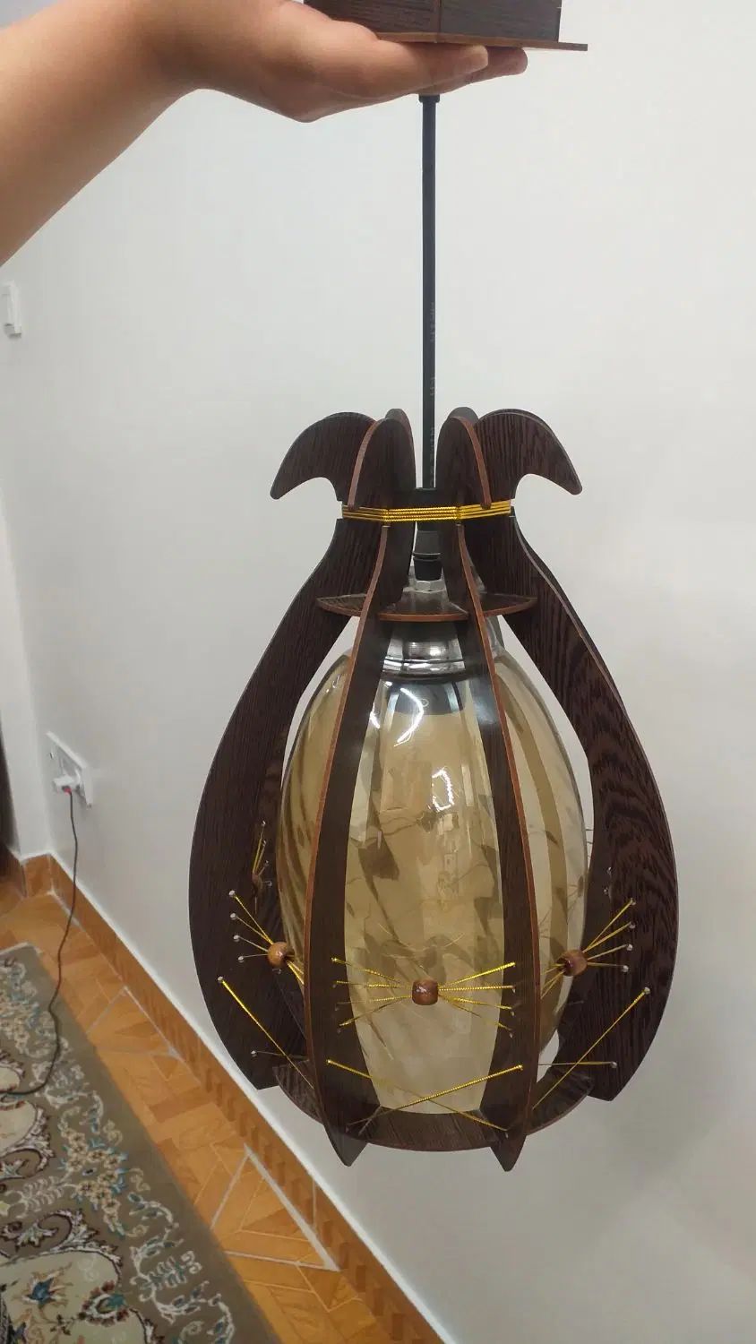 لوستر چوبی مخصوص آشپزخانه و اتاق خواب ،مهتابی|لوستر و چراغ آویز|بومهن, |دیوار
