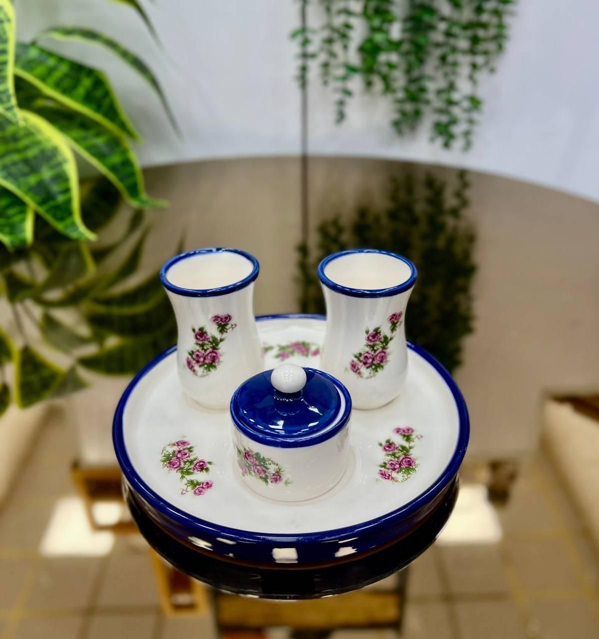 ست چای خوری سرامیکی ست قند پهلو چایخوری|ظروف سرو و پذیرایی|ری, حمزهآباد|دیوار