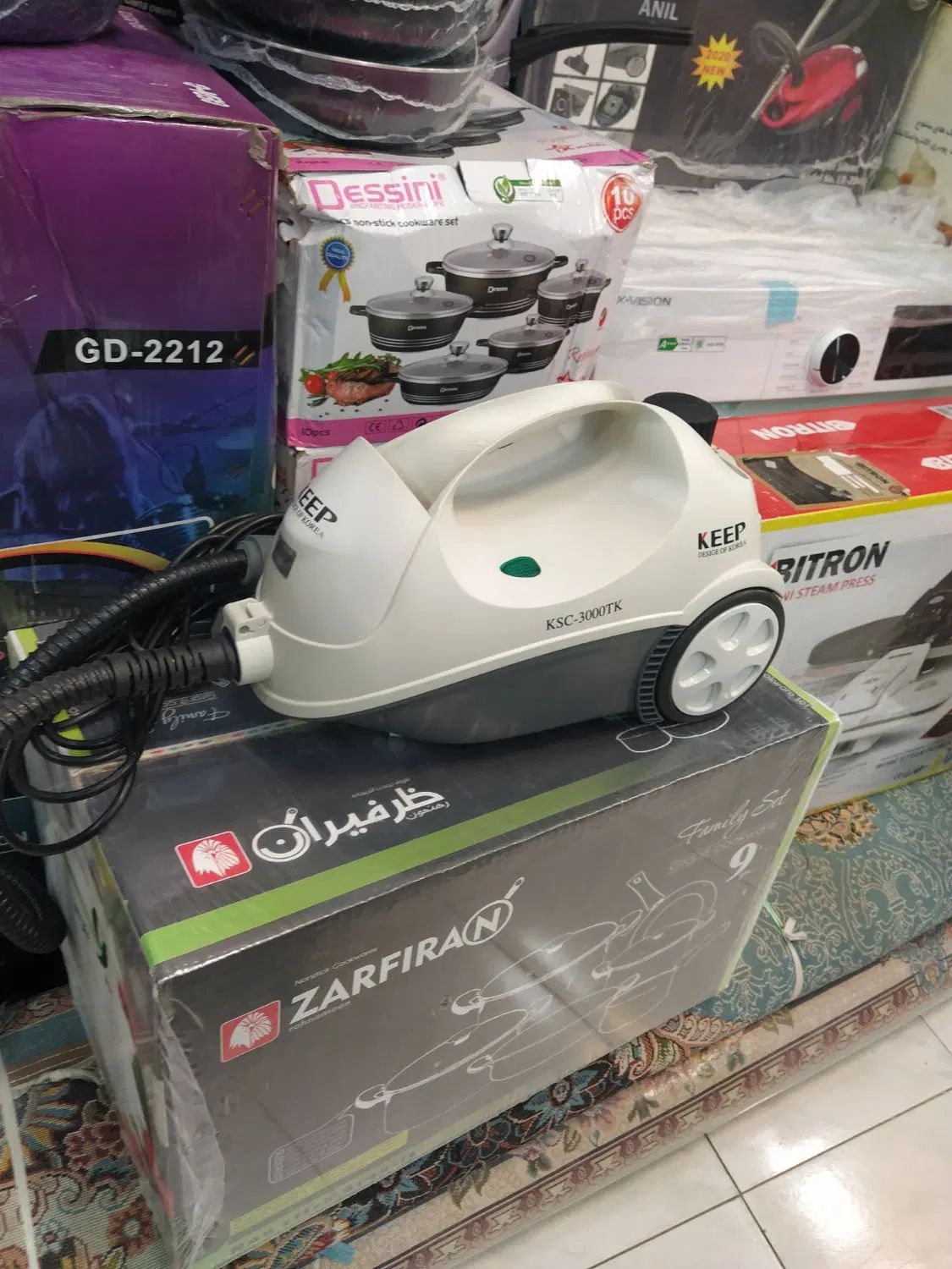 بخارشو کییپ مدل 3000TK|جاروبرقی، جارو شارژی، بخارشو|اصفهان, آبشار|دیوار