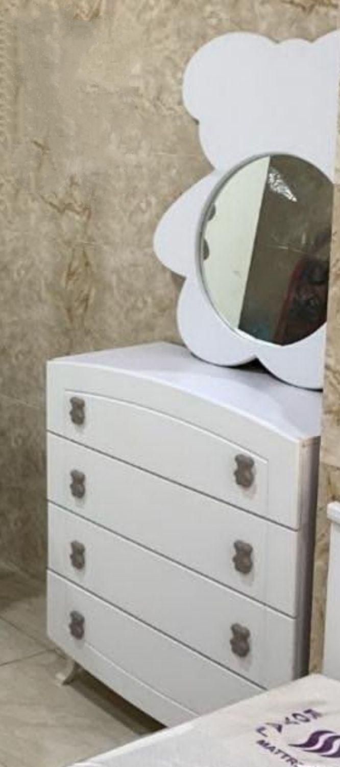 کمد و تخت دومنظوره نوزاد نوجوان مدل تدی|تخت و سرویس خواب|شهریار, شهریار|دیوار