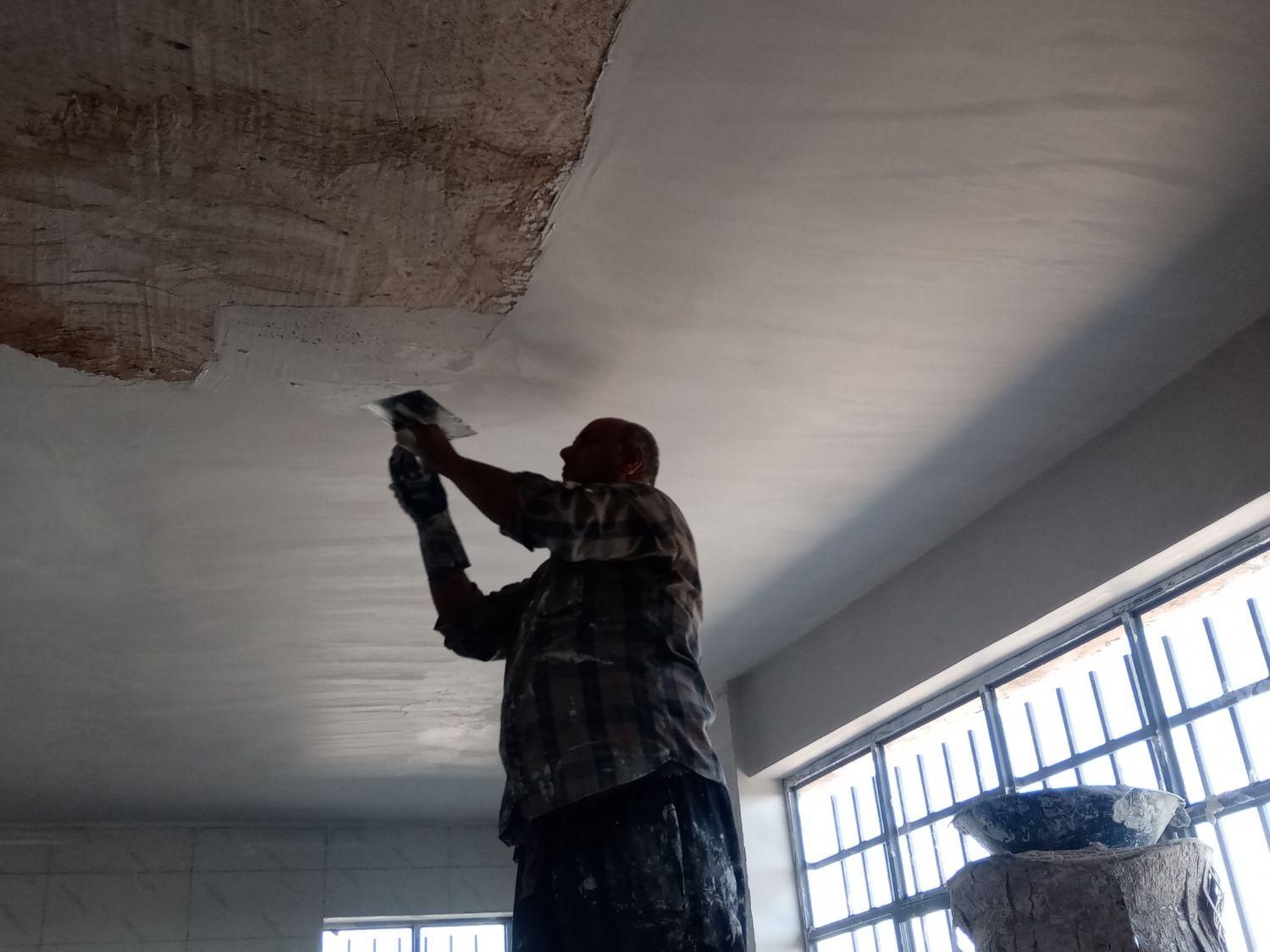 گچ گچ کاری گچکار گچکشی گچ بری سفیدکاری|خدمات پیشه و مهارت|اصفهان, گلستان|دیوار