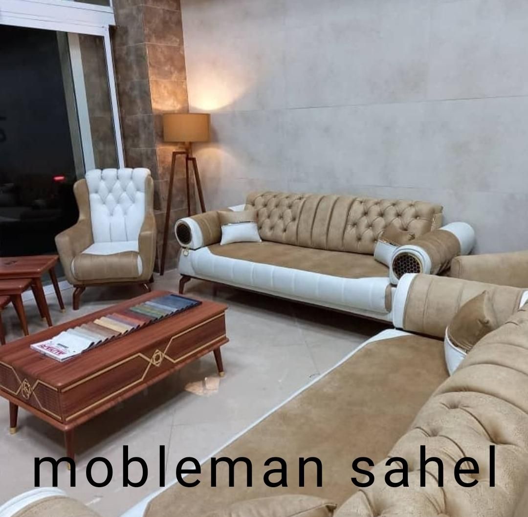 مبل راحتی کارن هفت نفره چستر لمسه شرکتی با گارانتی|مبلمان خانگی و میز عسلی|نظرآباد, رسالت|دیوار