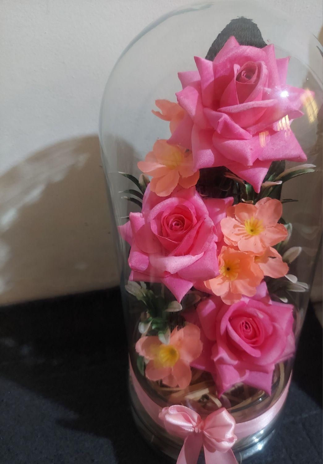 باکس گل شیشه ای در اندازه مختلف|گل مصنوعی|تهران, نعمت‌آباد|دیوار