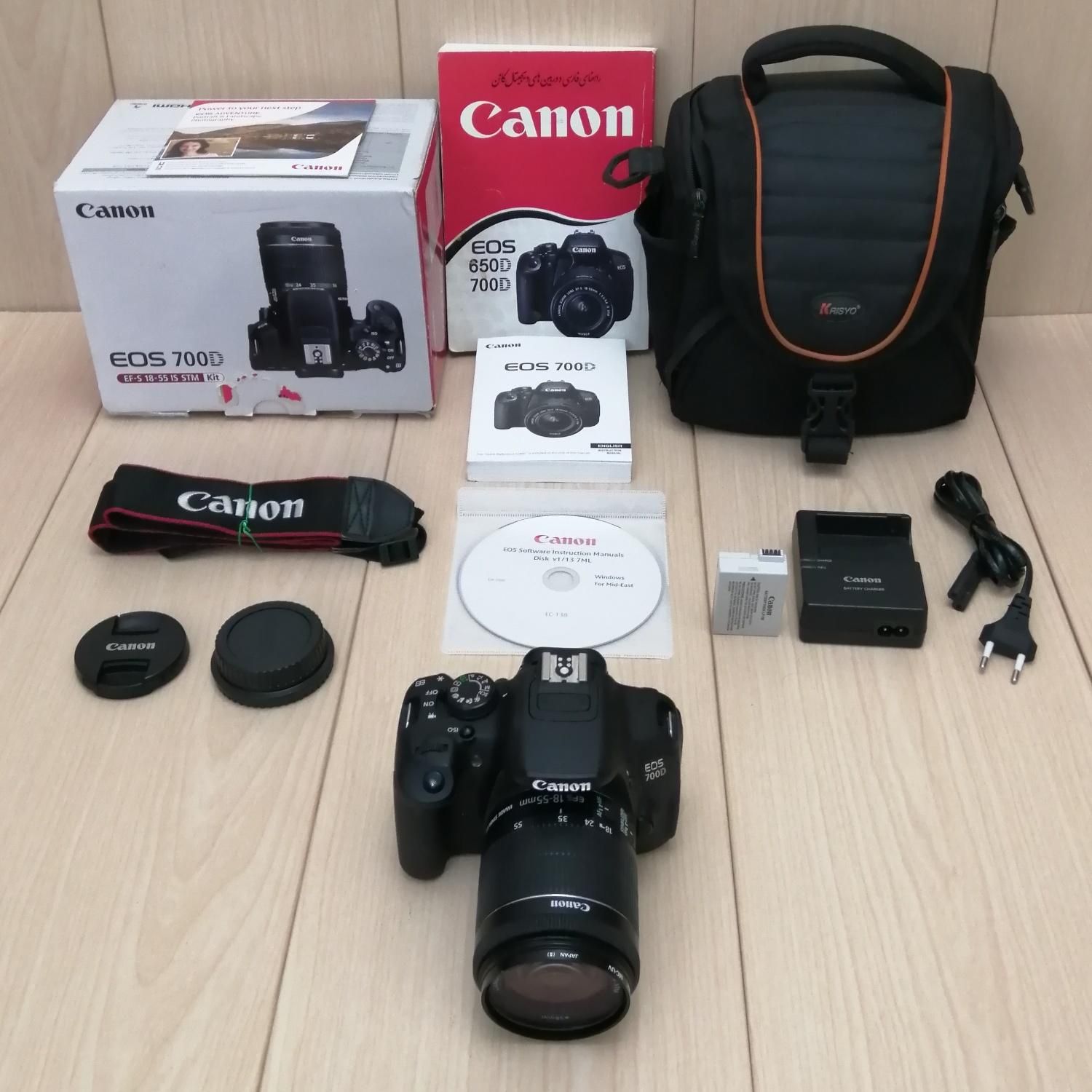 دوربین حرفه ای لمسی عکاسی و فیلمبرداری Canon 700D|دوربین عکاسی و فیلم‌برداری|تهران, بازار|دیوار