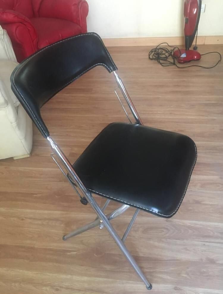 صندلی اصل چرم مشکی نیلپر|صندلی و نیمکت|تهران, گلستان (شهرک راه آهن)|دیوار