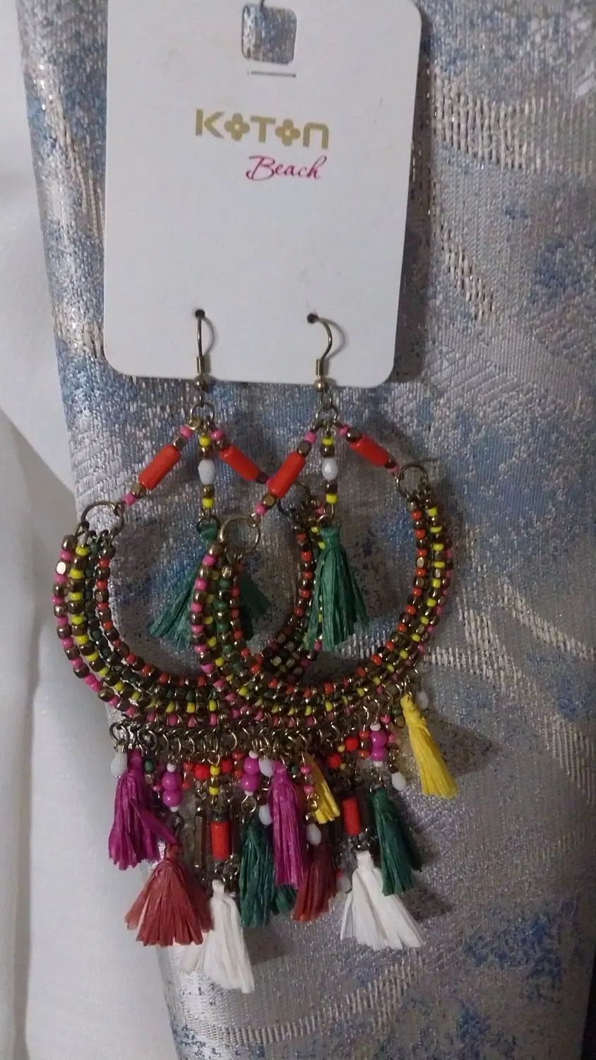 گوشواره طرح سرخ پوستی مارک کوتون ترکیه ای|بدلیجات|تهران, نعمت‌آباد|دیوار