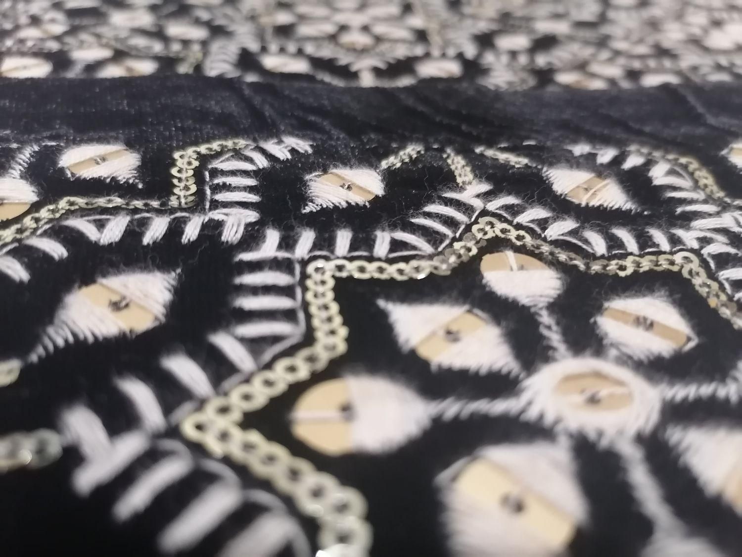 مانتو مخمل سوزن دوزی|لباس|کرج, شهرک بنفشه|دیوار