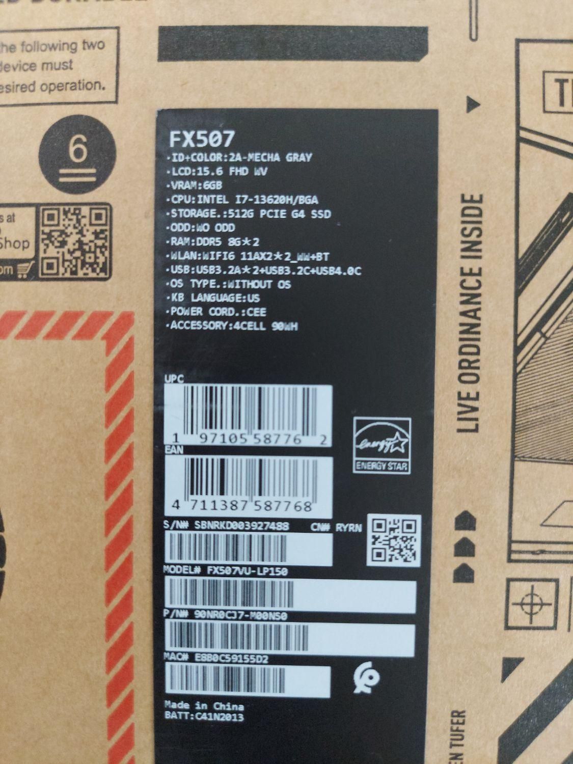 لپ تاپ ایسوس f15 fx507|رایانه همراه|بندرعباس, |دیوار