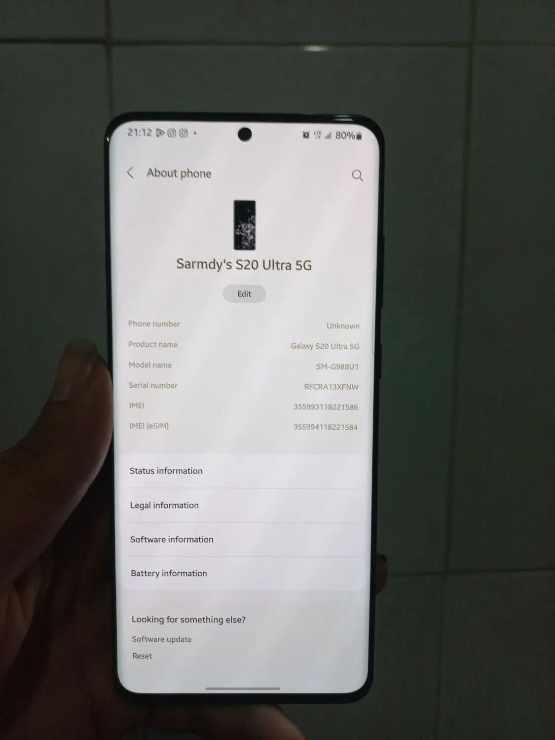 گوشی سامسونگ S20 ultra 5G|موبایل|همدان, |دیوار