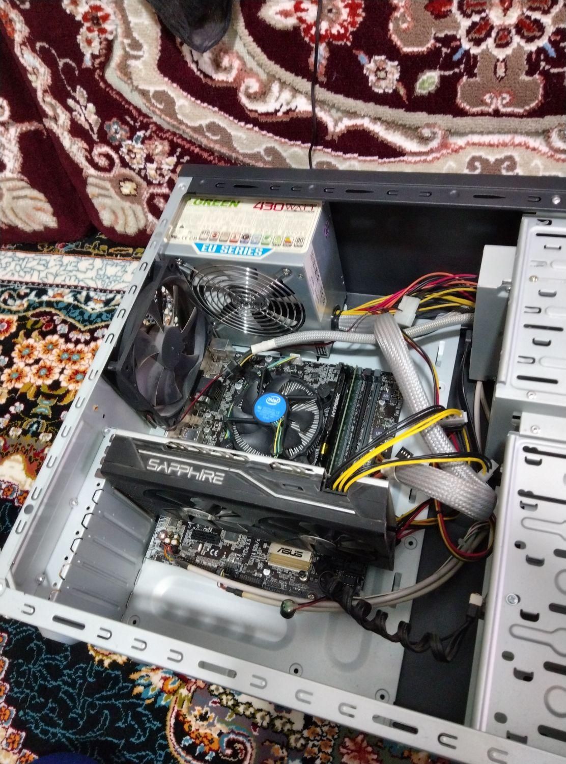کیس کامپیوتر گیمینگ DDR4 i5 6500 RAM 8 RX 470 4G|رایانه رومیزی|اسلام‌شهر, |دیوار