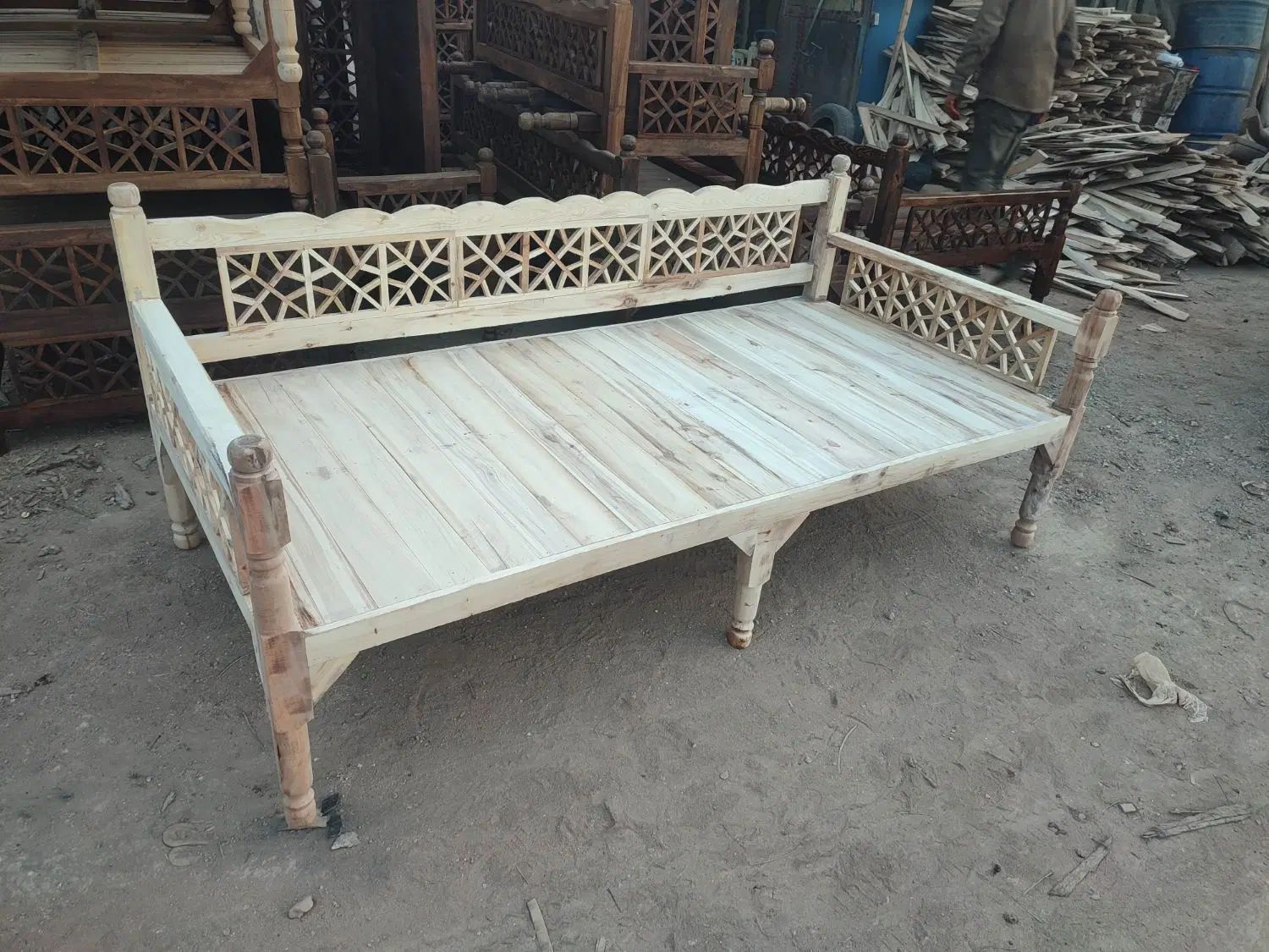 تشک و پشتی تخت جی دکو سنتی|مبلمان خانگی و میز عسلی|کرج, حصارک بالا|دیوار