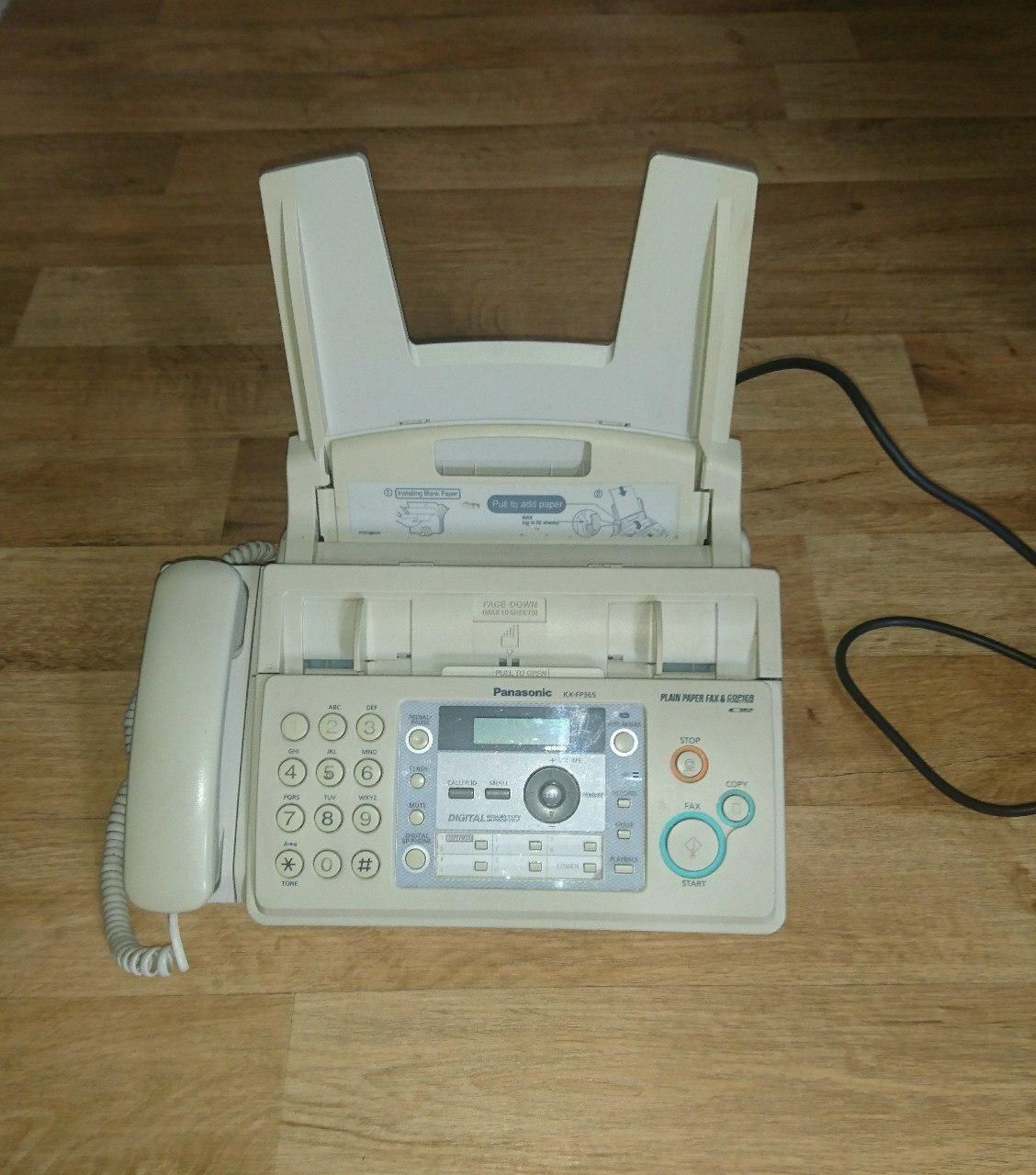 فکس پاناسونیک Panasonic KX-FP365CX مدل اصلی ژاپن|پرینتر، اسکنر، کپی، فکس|رشت, معلم|دیوار