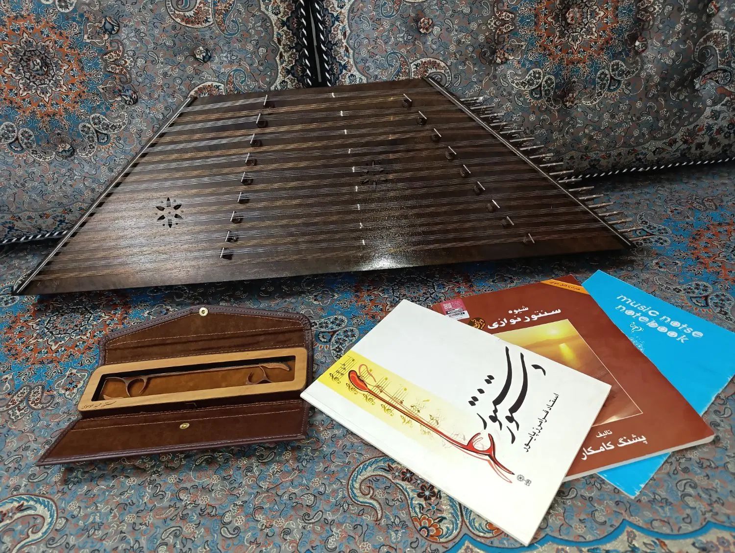 سنتور دستساز استاد زمانی اصل / مضراب استاد موسوی|سازهای سنتی|تهران, سنگلج (شاپور)|دیوار
