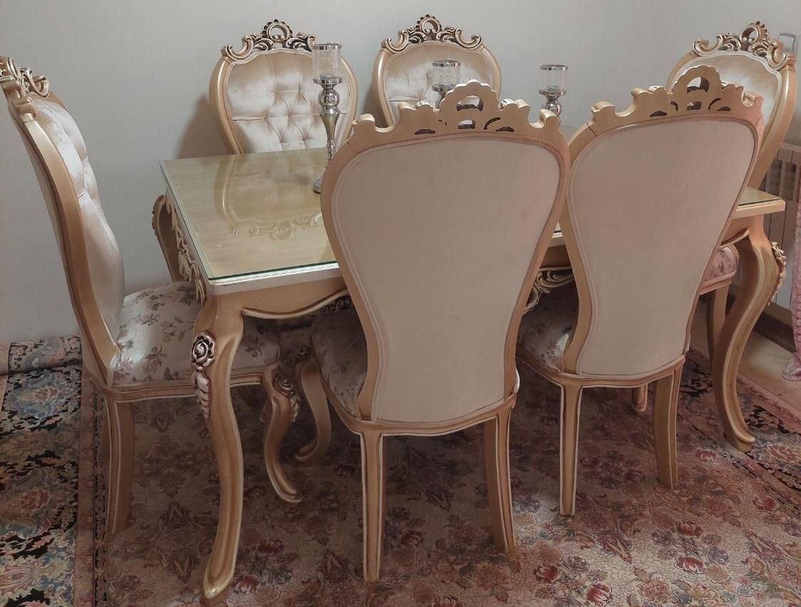 صندلی غذاخوری ۶نفره|میز و صندلی غذاخوری|پرند, فاز ۴|دیوار