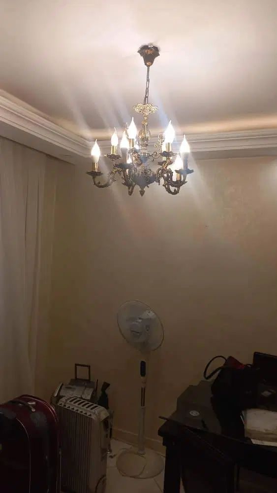 لوستر برنزی قدیمی|لوستر و چراغ آویز|تهران, آذربایجان|دیوار