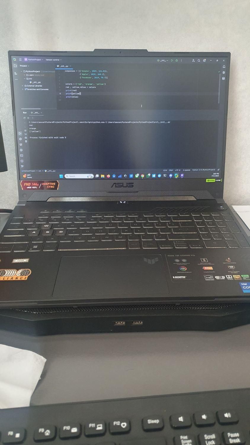 لب تاب ایسوس تاف گیمینگ|رایانه همراه|تهران, شیخ هادی|دیوار