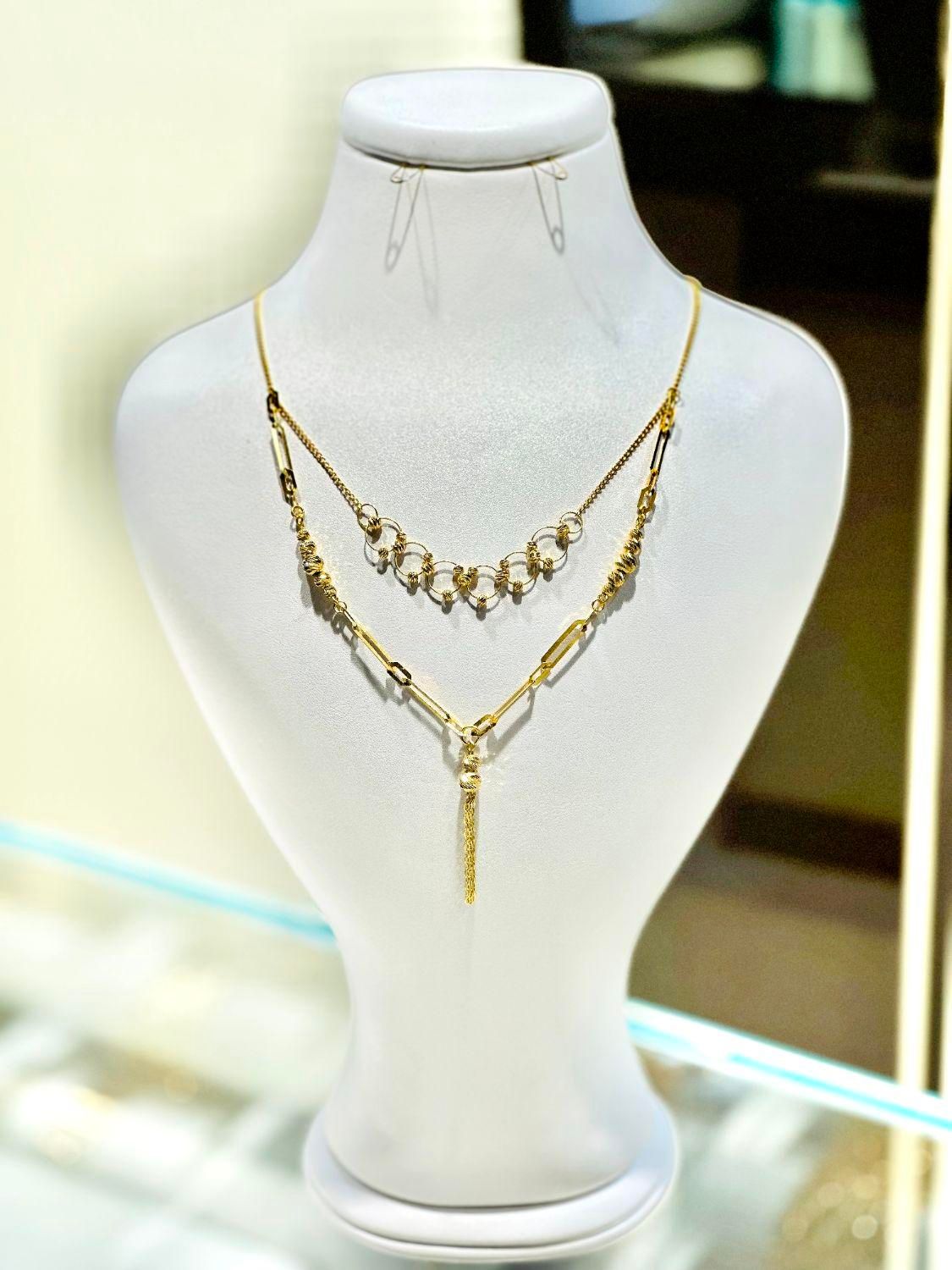 گردنبند دو طبقه طلا|جواهرات|بندرعباس, |دیوار