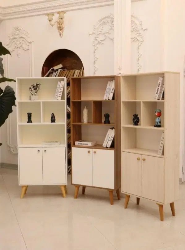 کتابخانه با چوب طبیعی ارسال رایگان تسویه درب محل|کتابخانه، شلف، قفسه‌های دیواری|تهران, نیاوران|دیوار