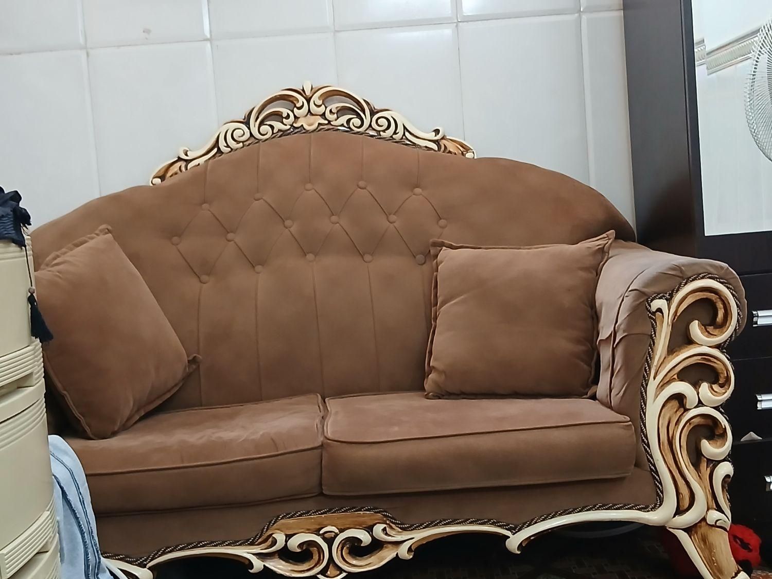 مبل دونفره|مبلمان خانگی و میز عسلی|قم, مجیدیه|دیوار