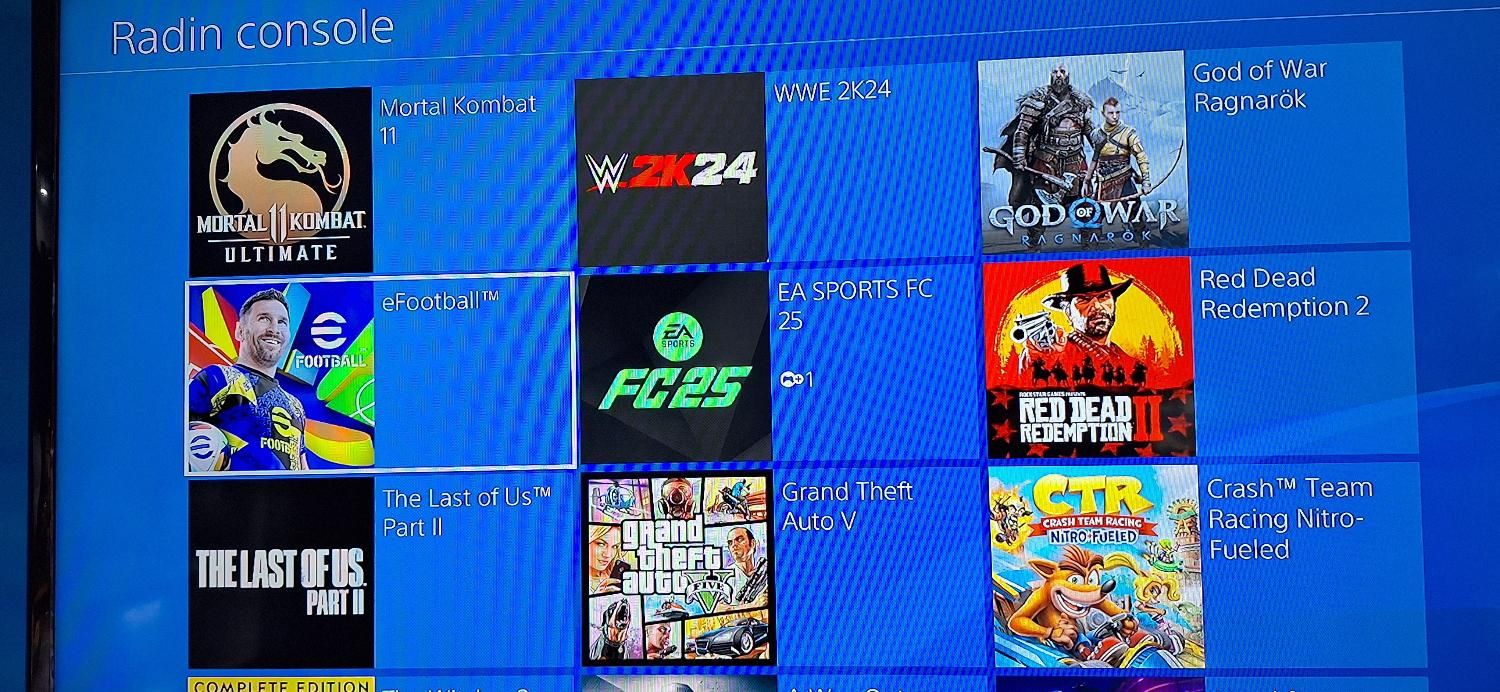 کنسول پلی استیشن ۴ اسلیم دو دسته + پک بازی ps4|کنسول، بازی ویدئویی و آنلاین|اصفهان, محله سفلی|دیوار