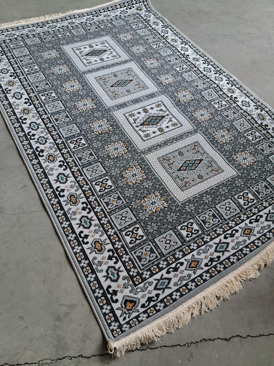 گلیم سوپر ستاره کویریزد رنگ طوسی کیفیت بالا|گلیم، جاجیم، گبه|تهران, سبلان (لشگر)|دیوار